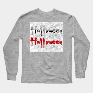 cool funny t-shirts Graphic Zombie Slash Halloween Long Sleeve T-Shirt